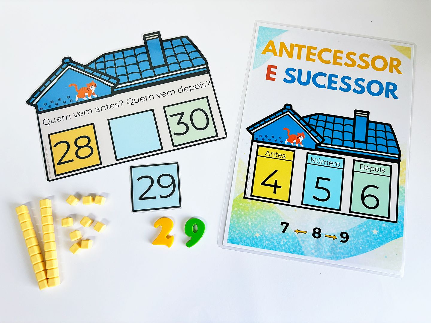 Fichas de Matemática – Antecessor e Sucessor - Imagem 3