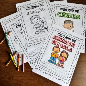 Capas de Caderno Infantil – Arquivo Digital